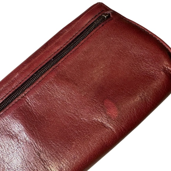 Vintage German Mayfair Supple Brown Leather Women’s Wallet Coin Purse Rare - Picture 3 of 11